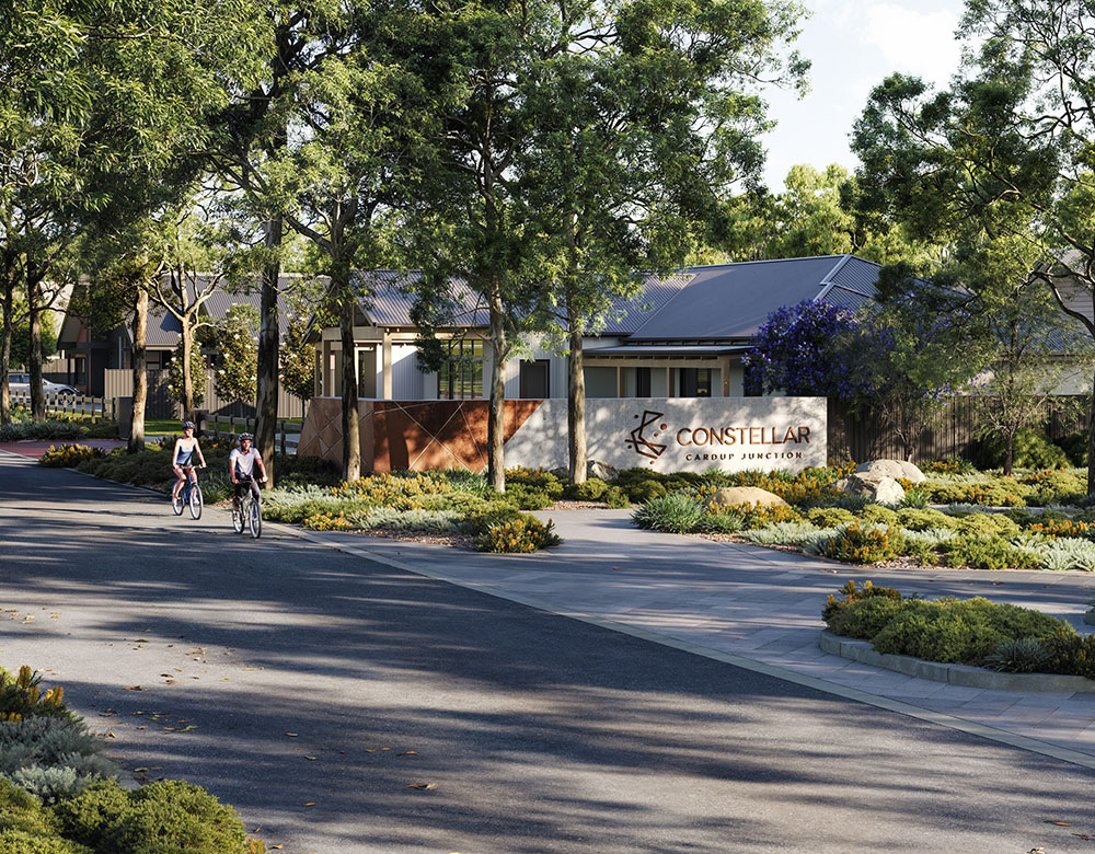 The vibrand community in Constellar, a place where family can grow with lots of amenities and green spaces