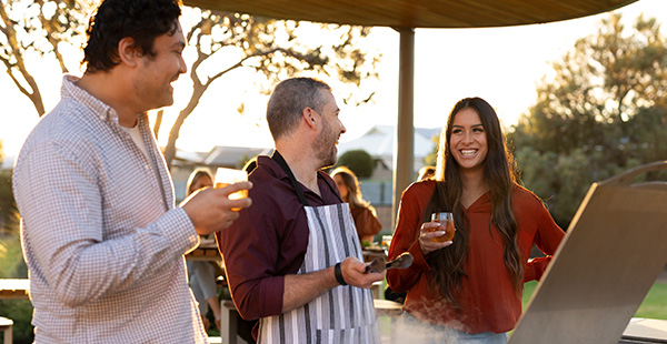 People enjoying the community focused amenities in Constellar